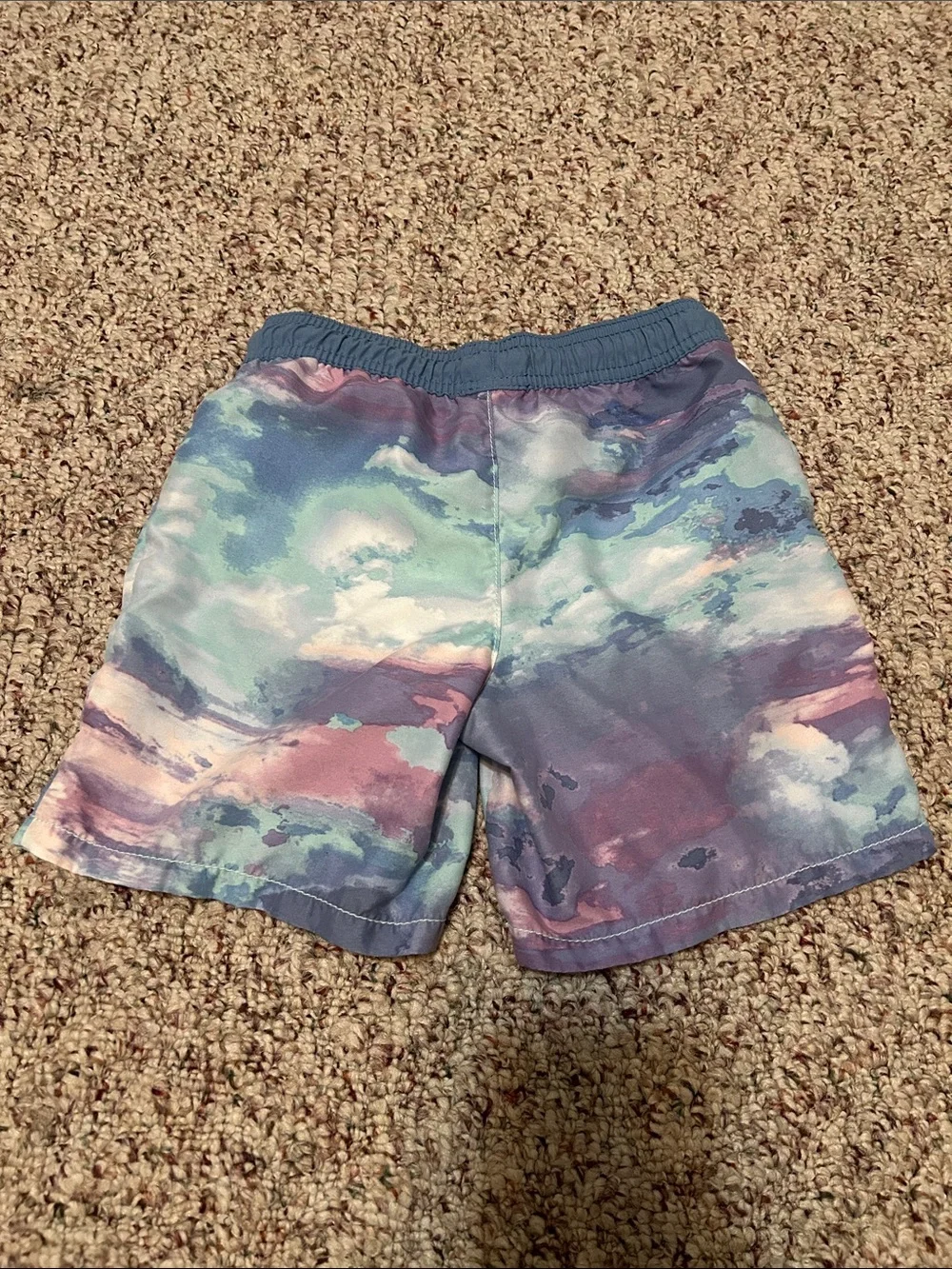 Kids Cloud Print Swim Shorts